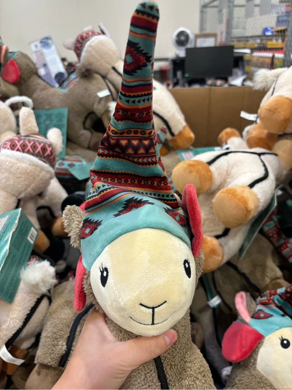 Think Dog Land Of Llamas 19” Plush Squeaky  Toy Pets Dog Chew Toy NEW WITH TAGS